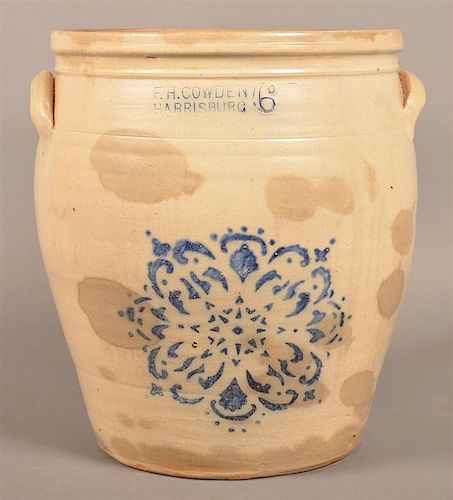F.H. COWDEN, HARRISBURG STONEWARE