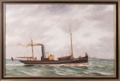 F.H. LISHMAN OIL ON CANVAS "ST