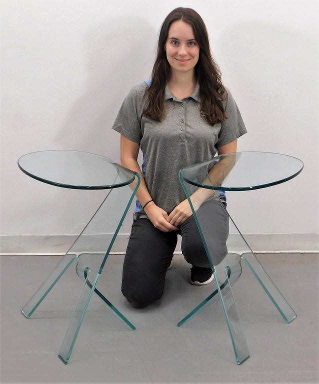 FIAM ITALIA MODERN GLASS SIDE