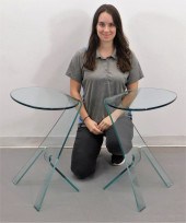 FIAM ITALIA MODERN GLASS SIDE