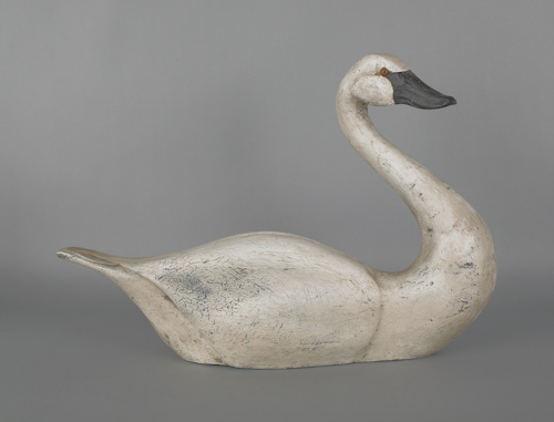 Fiberglass swan decoy 18 1/2" h. ?