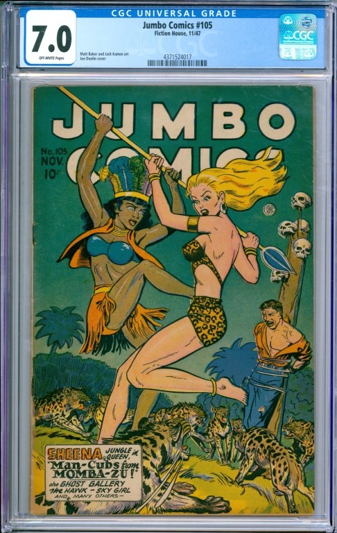 FICTION HOUSE JUMBO COMICS #105 CGC