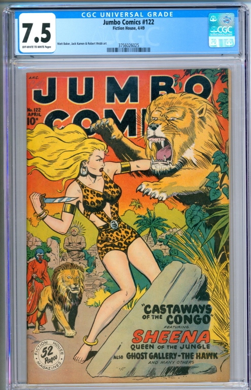 FICTION HOUSE JUMBO COMICS #122 CGC