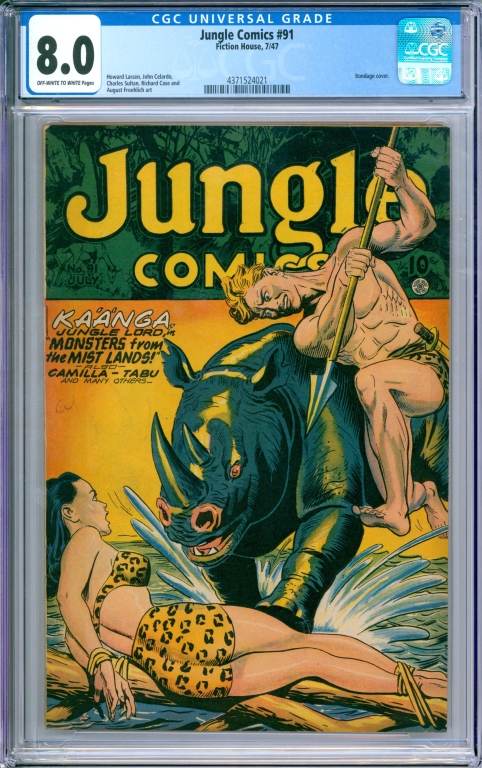 FICTION HOUSE JUNGLE COMICS #91 CGC