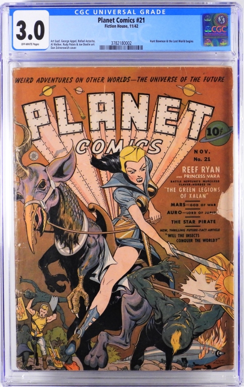 FICTION HOUSE PLANET COMICS #21 CGC