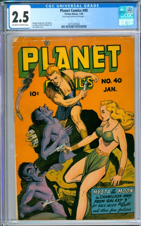 FICTION HOUSE PLANET COMICS #40 CGC