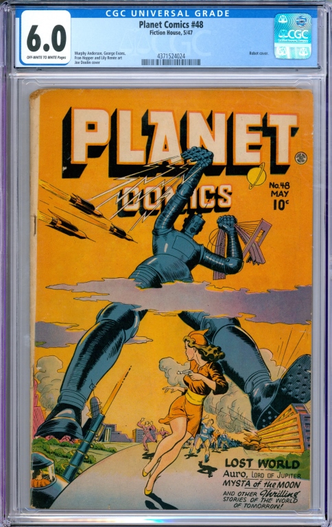 FICTION HOUSE PLANET COMICS #48 CGC