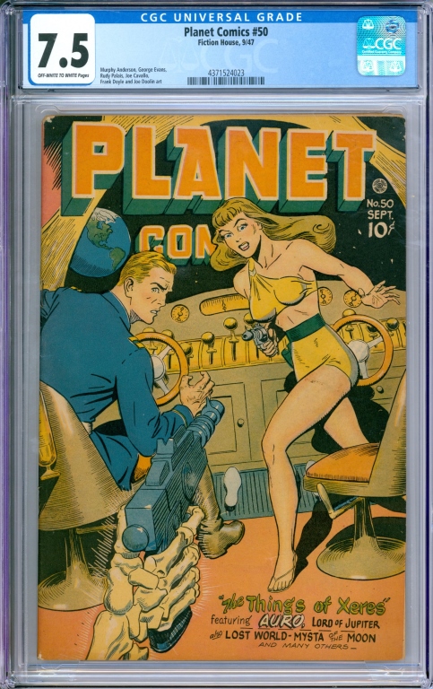 FICTION HOUSE PLANET COMICS #50 CGC