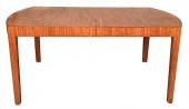 FIDDLEBACK MAHOGANY DINING TAB