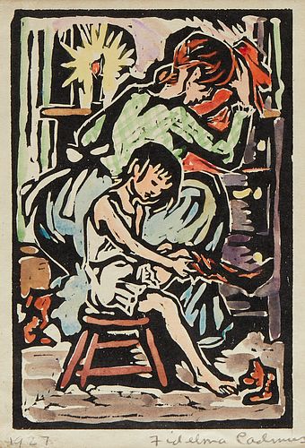 FIDELMA CADMUS KIRSTEIN WOODBLOCK