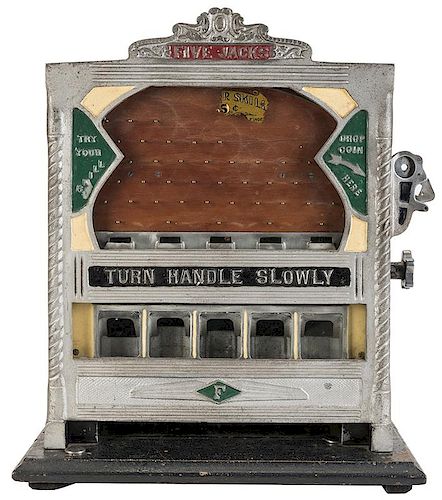 FIELD MFG. CO. 5 CENT FIVE JACKS