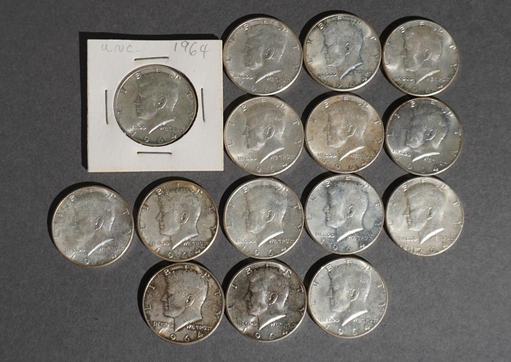 FIFTEEN 1964 KENNEDY SILVER