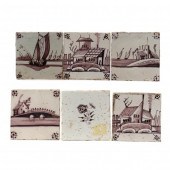 FIFTEEN ANTIQUE CERAMIC DELFT
