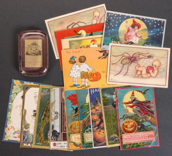 FIFTEEN ANTIQUE HALLOWEEN POST