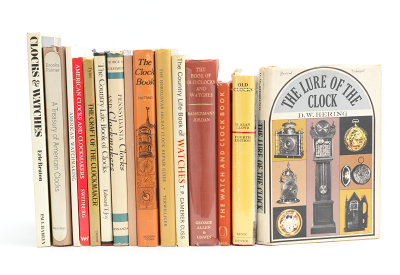 Fifteen Clock Reference Books Lot