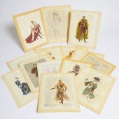 Fifteen Costume Designs for Va