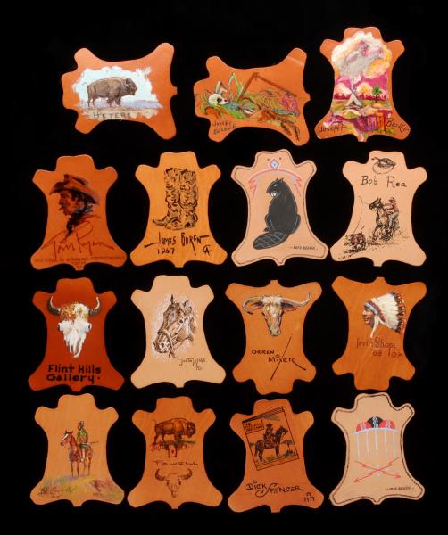 FIFTEEN HAND PAINTED COWBOY