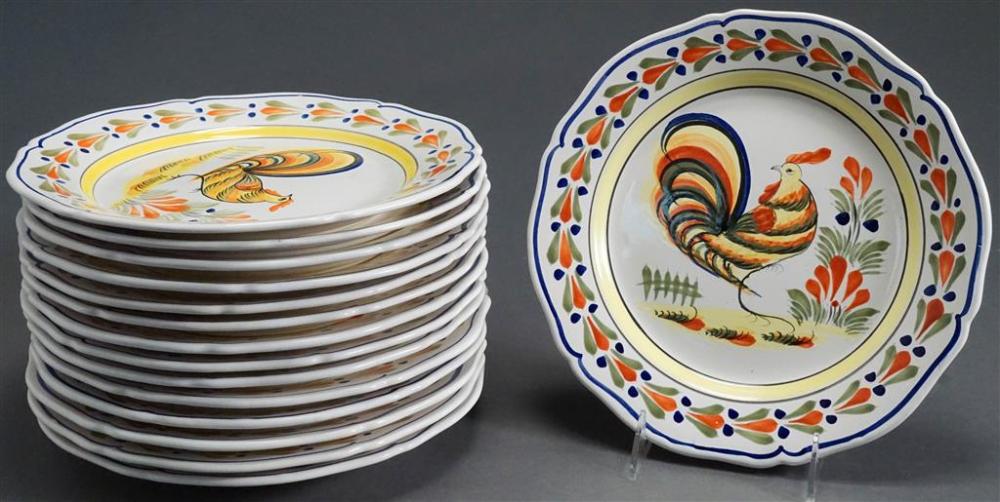 FIFTEEN HENRIOT QUIMPER ROOSTER