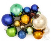 FIFTEEN KUGEL GLASS CHRISTMAS