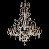 FIFTEEN LIGHT ROCOCO STYLE CHA