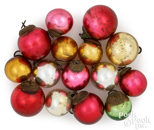 FIFTEEN MINIATURE KUGEL CHRISTMAS