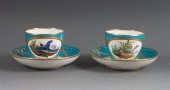 Fifteen Minton porcelain cups