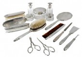 FIFTEEN PIECE CARTIER STERLING