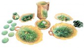 FIFTEEN PIECE MAJOLICA LOT TO