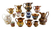 FIFTEEN PIECES OF LUSTERWARE,