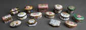 FIFTEEN PORCELAIN BOXES INCLUD