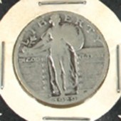 Fifteen Silver Quarter Dollars