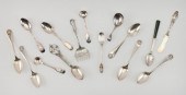 FIFTEEN SILVER TABLEWARES LATE
