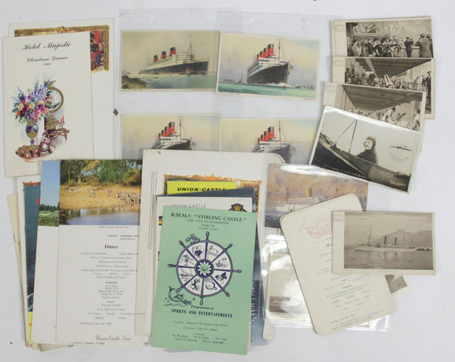 Fifteen Union Castle Line postcards