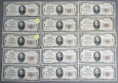 FIFTEEN U.S. 1929 20-DOLLAR BR