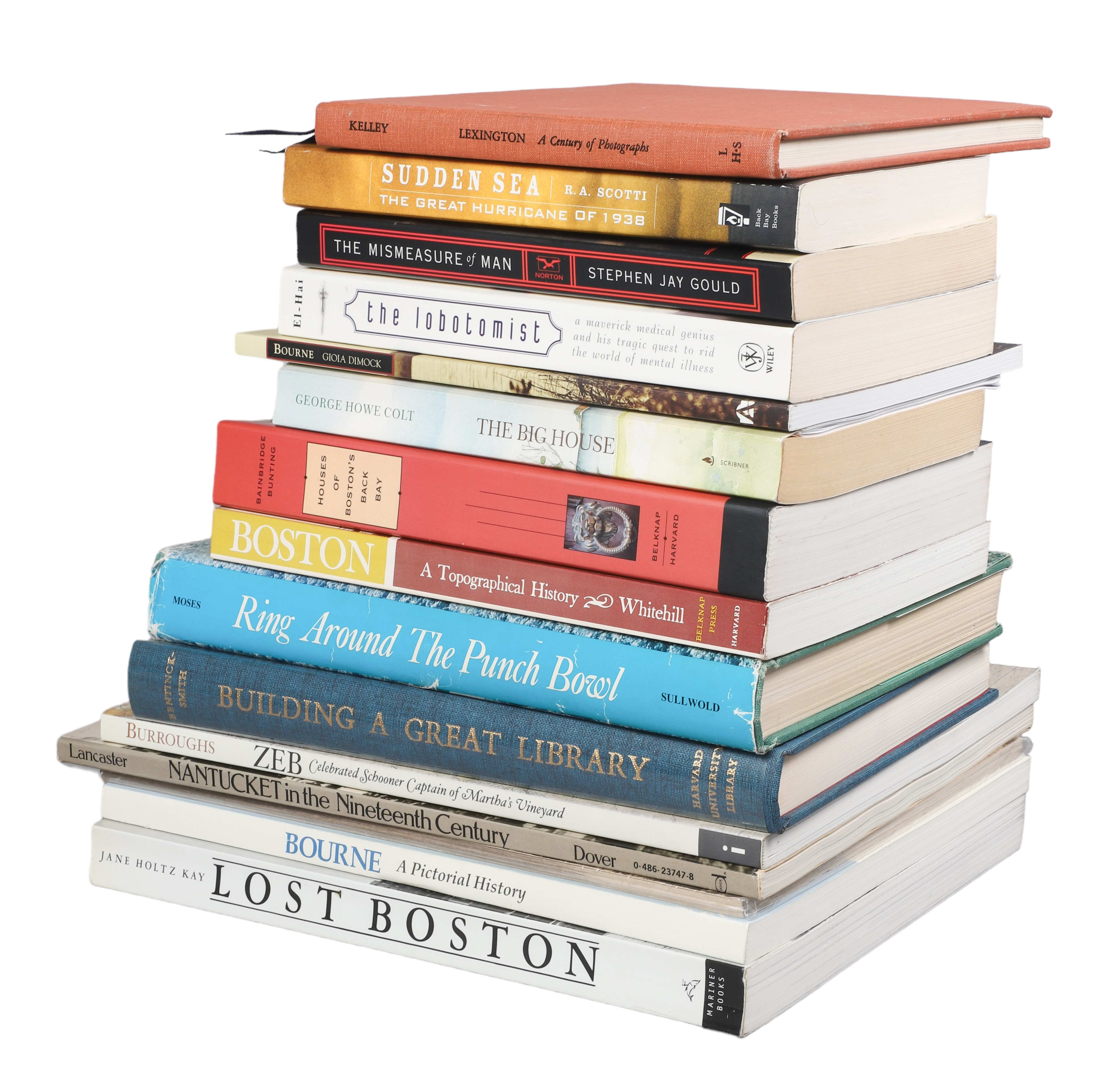 Fifteen various books, particularly
