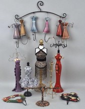 FIFTEEN VARIOUS JEWELRY DISPLA