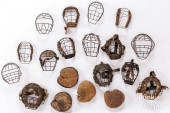 FIFTEEN VINTAGE BASEBALL CATCH
