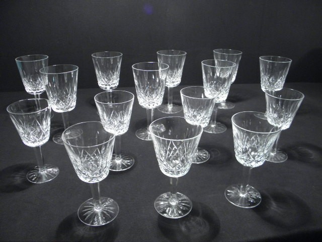 Fifteen Waterford Irish cut crystal