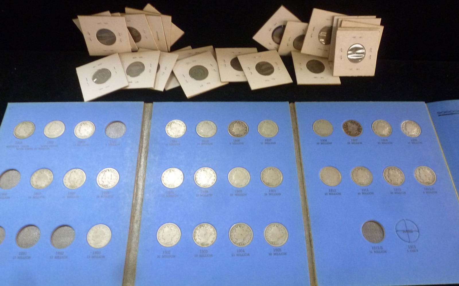 FIFTY LIBERTY HEAD V NICKELS IN