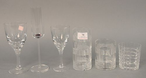 FIFTY-NINE PIECE GROUP OF STEMMED