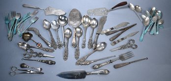 Fifty pieces of vintage sterling