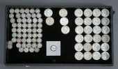 FIFTY-THREE SILVER DIMES, CLAD