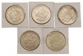 Fifty U.S. Morgan Silver Dolla