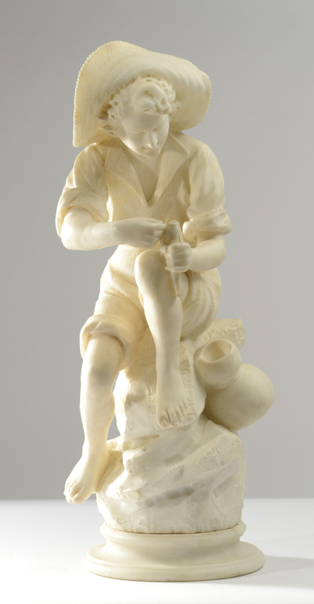 FIGURAL ALABASTER SCULPTURE Italian