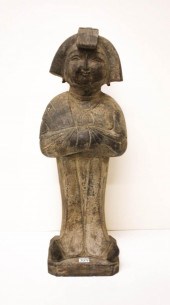 FIGURAL ASIAN GRAY SCHIST SCUL
