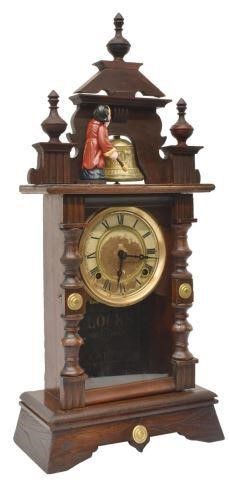 FIGURAL BELL RINGER MANTEL SHELF