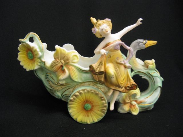 Figural Bisque Porcelain Vase