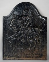 FIGURAL BLACK PAINTED CAST IRO