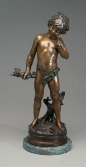 Figural bronze after Moreau, y