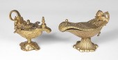 FIGURAL BRONZE ALADDIN LAMP &